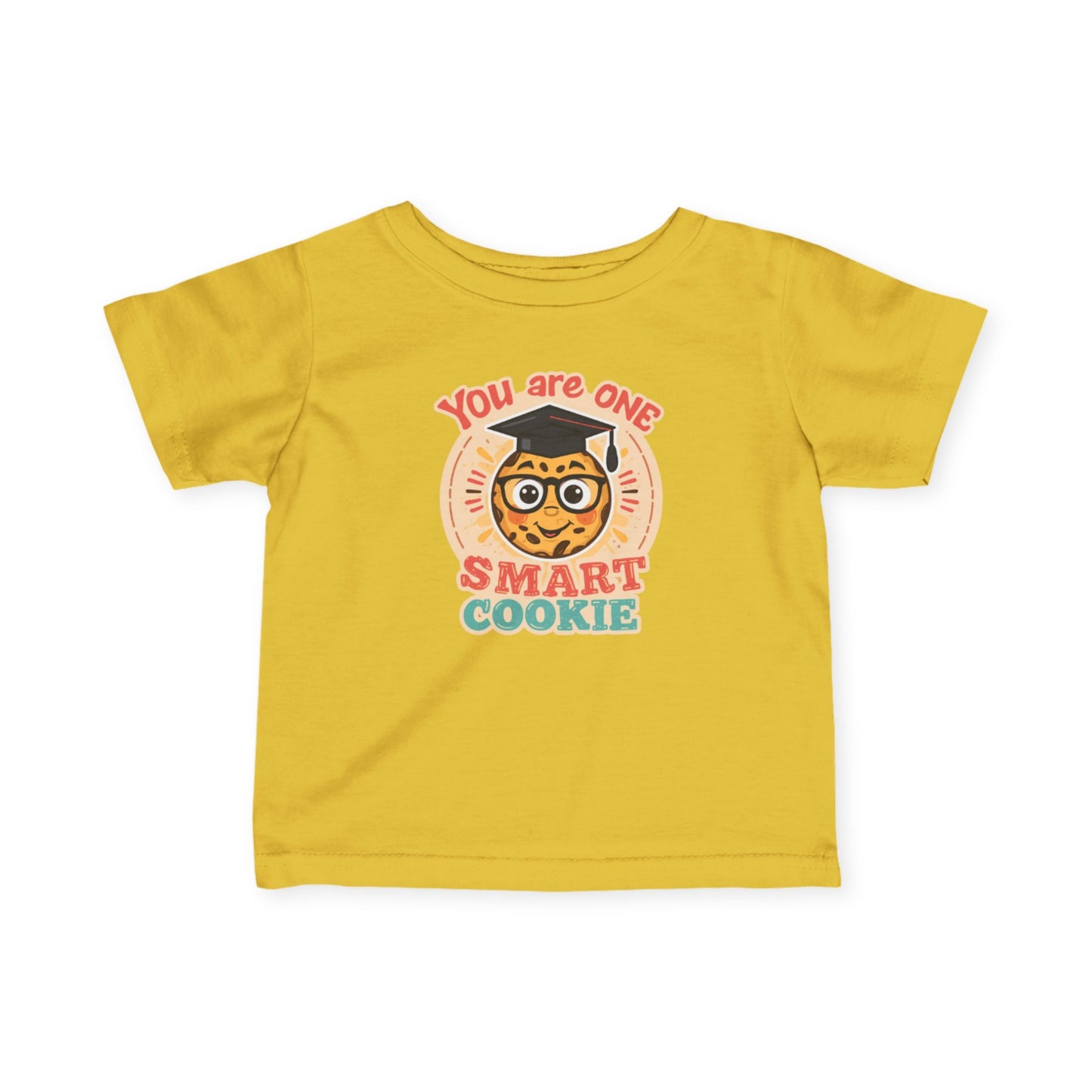 You Are One Smart Cookie Infant Tee | Cute Cookie with Glasses Retro Design