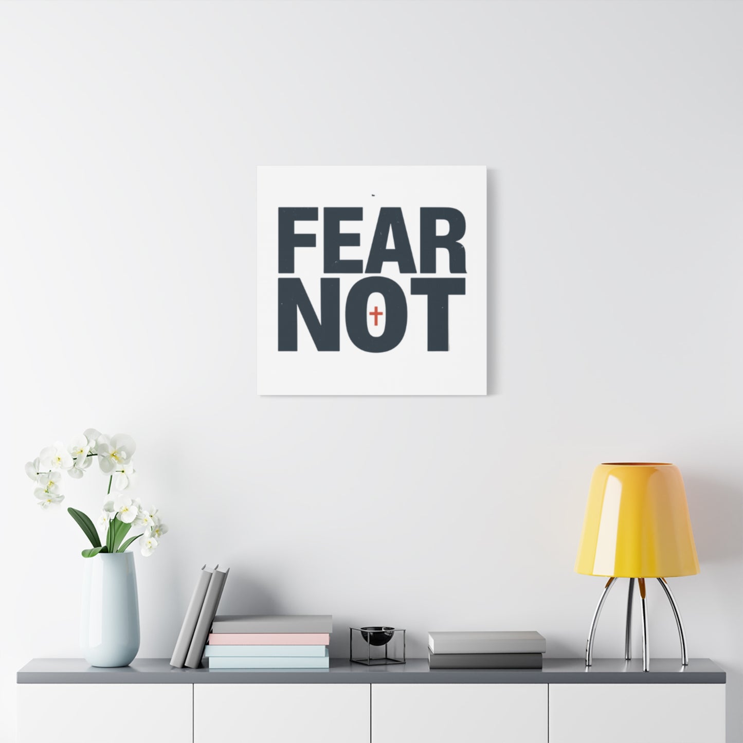 Fear Not canvas | Christian wall art, stretched matte gallery wrap