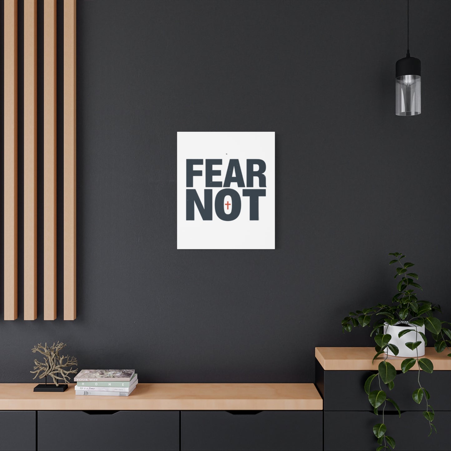 Fear Not canvas | Christian wall art, stretched matte gallery wrap
