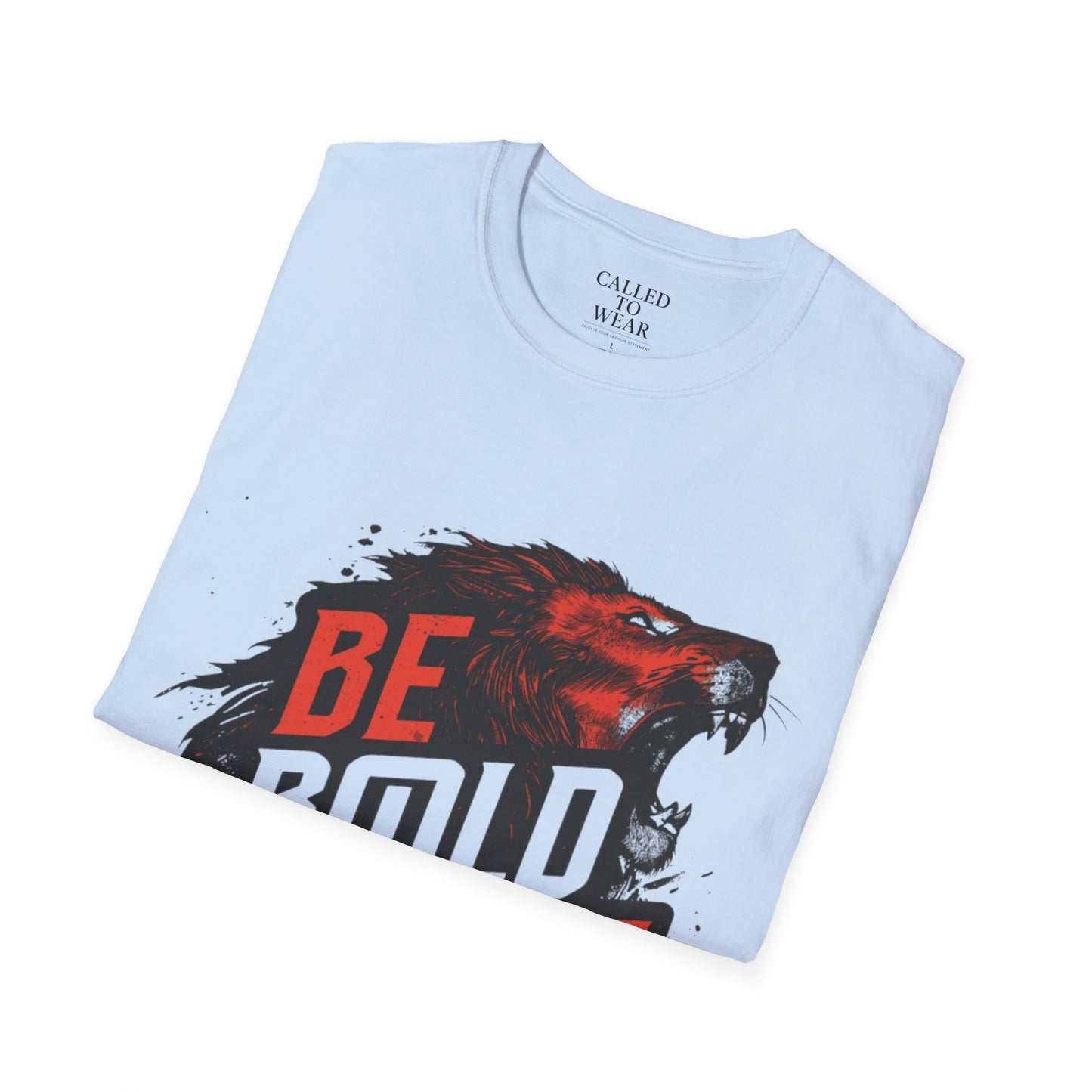 Be Bold in Christ Wolf Graphic T-Shirt | Faith Statement Tee