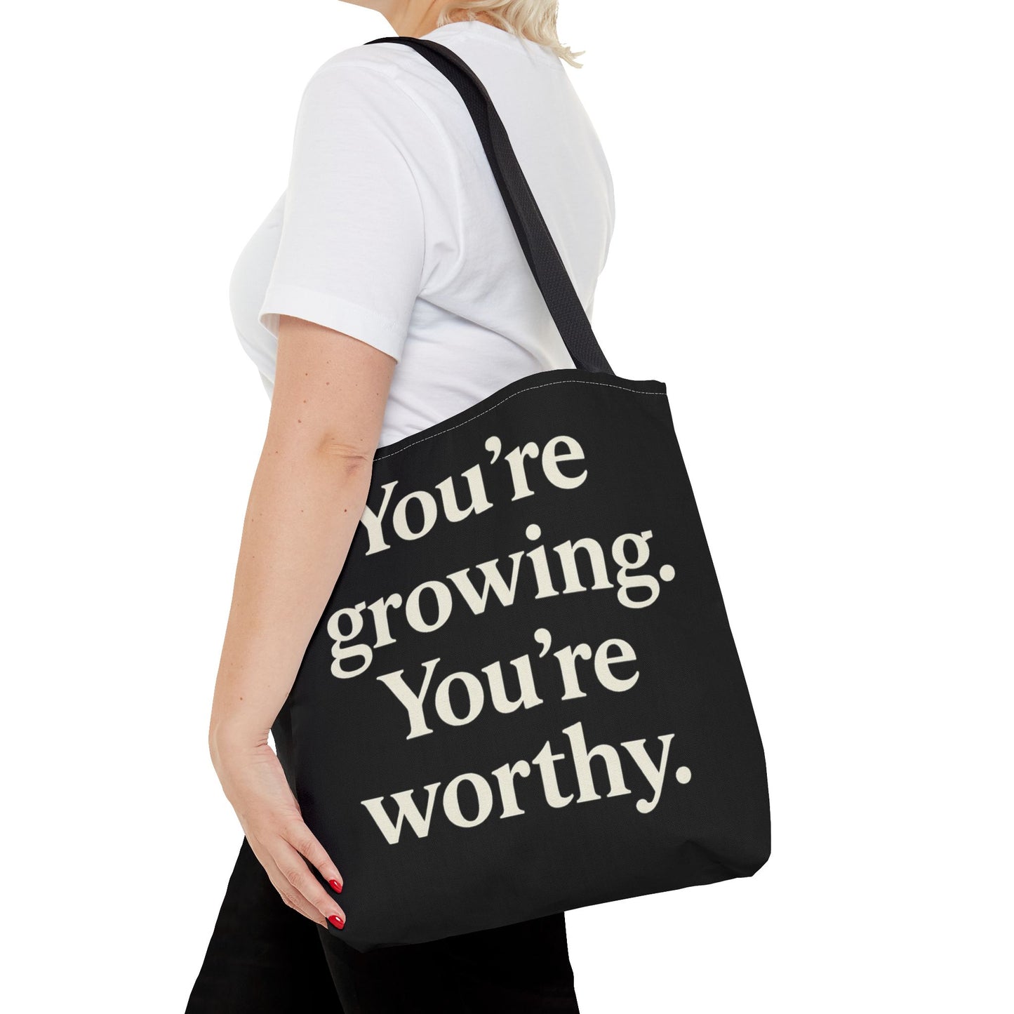 Empowering Affirmation Tote Bag 'You Are Enough' Inspirational Everyday Tote