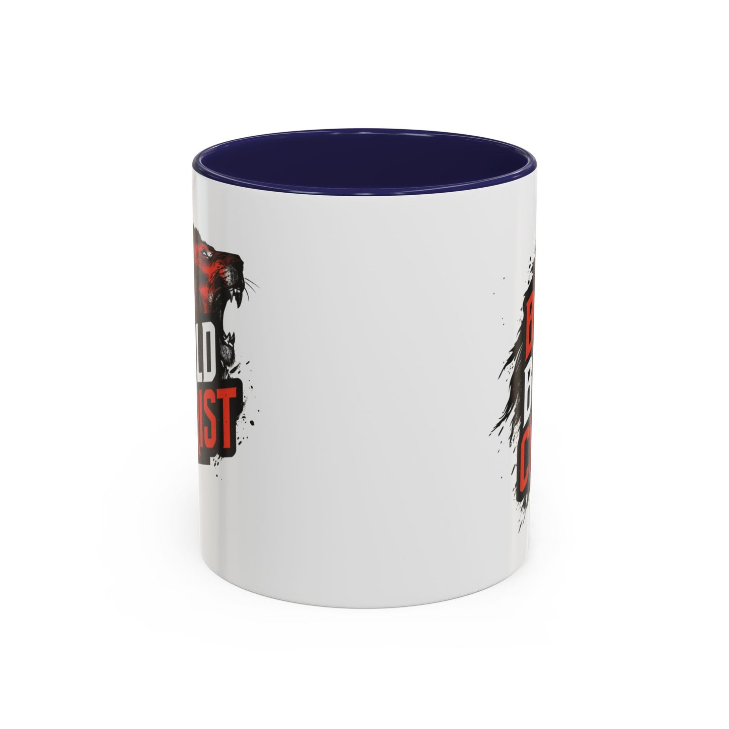 Be Bold in Christ Mug | Christian Faith Coffee Mug, Wolf Graphic Accent Mug