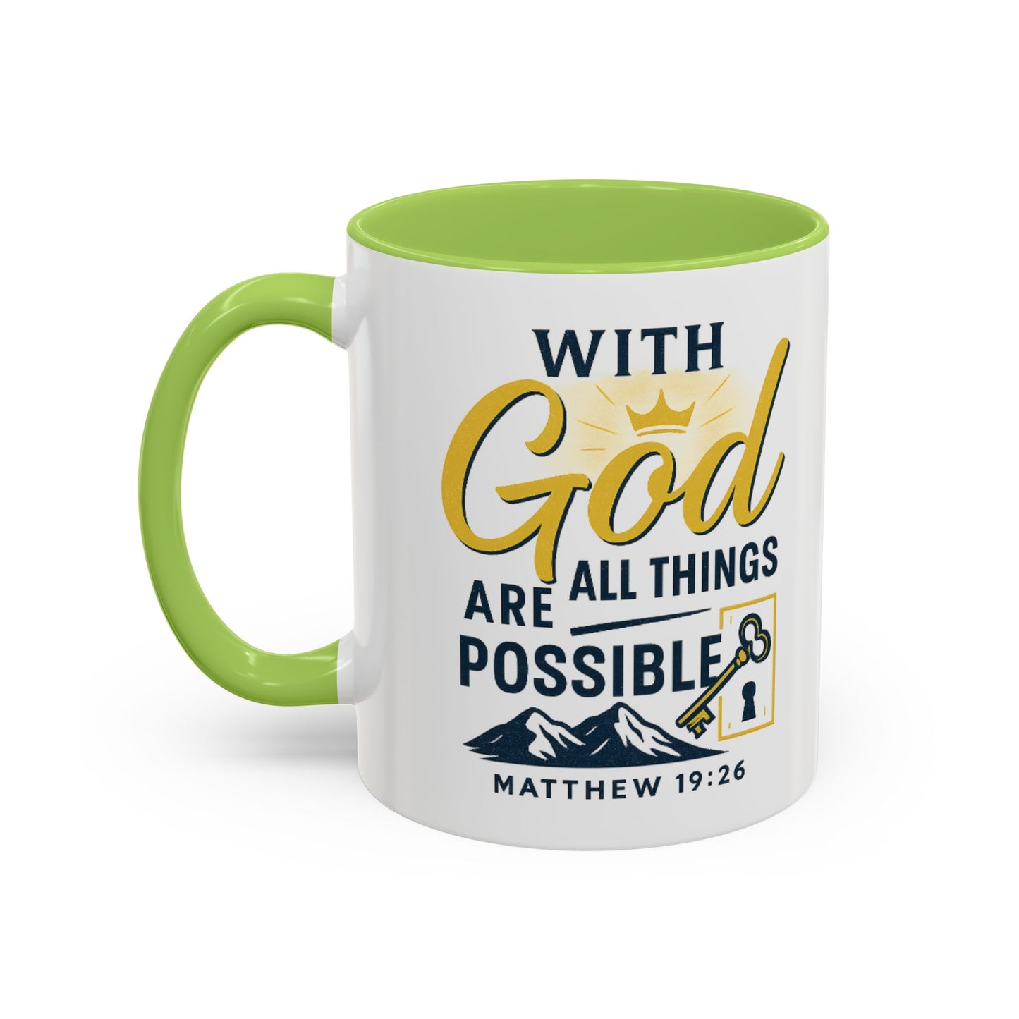 Inspirational Coffee Mug, Motivational Mug, Religious Gift, God Quote Mug, Faith-Based Coffee Cup, Customizable Coffee Mug