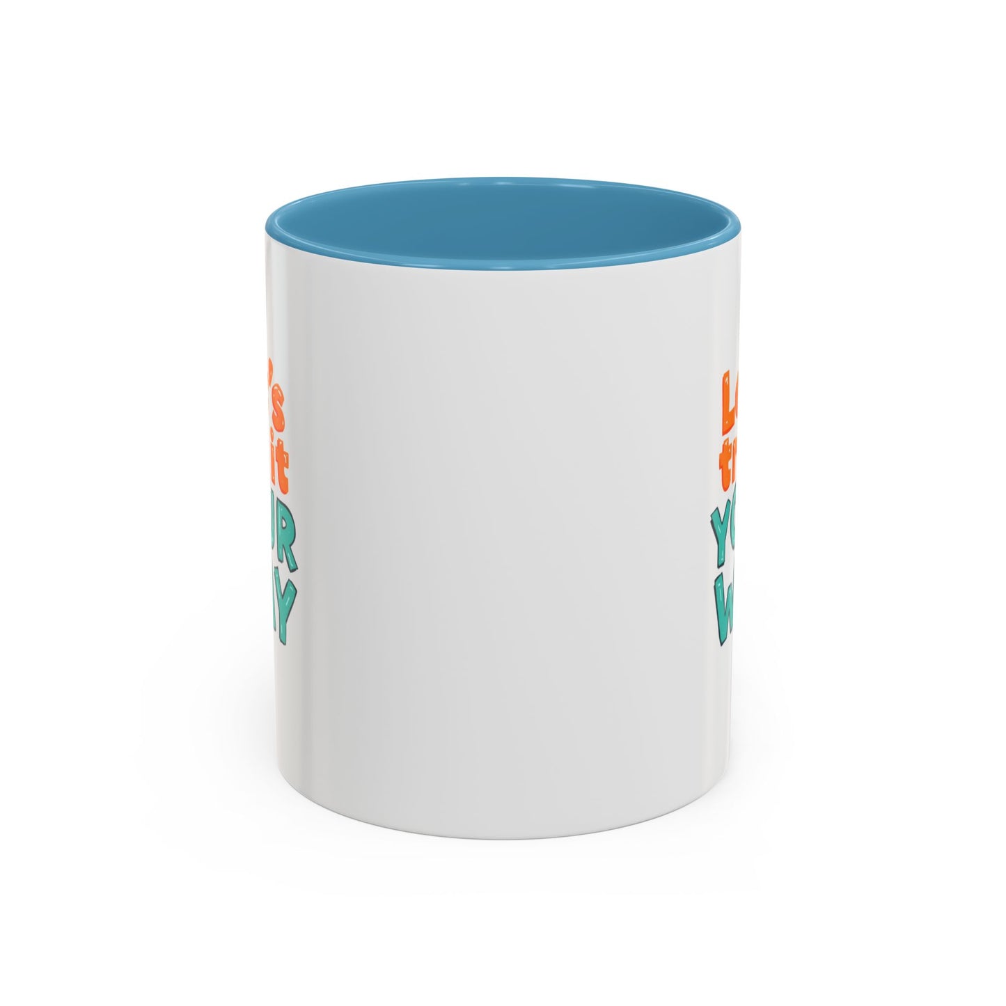 Let’s Try It Your Way Accent Coffee Mug | Typography Retro Colors
