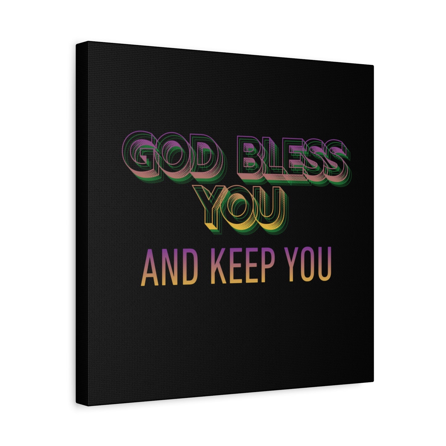 God Bless You and Keep You Canvas | Matte Stretched Wall Art