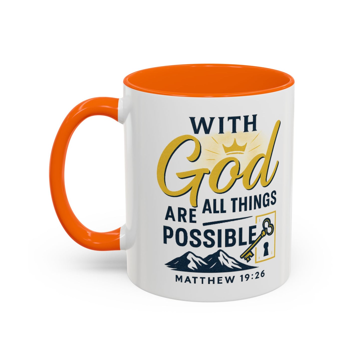 Inspirational Coffee Mug, Motivational Mug, Religious Gift, God Quote Mug, Faith-Based Coffee Cup, Customizable Coffee Mug