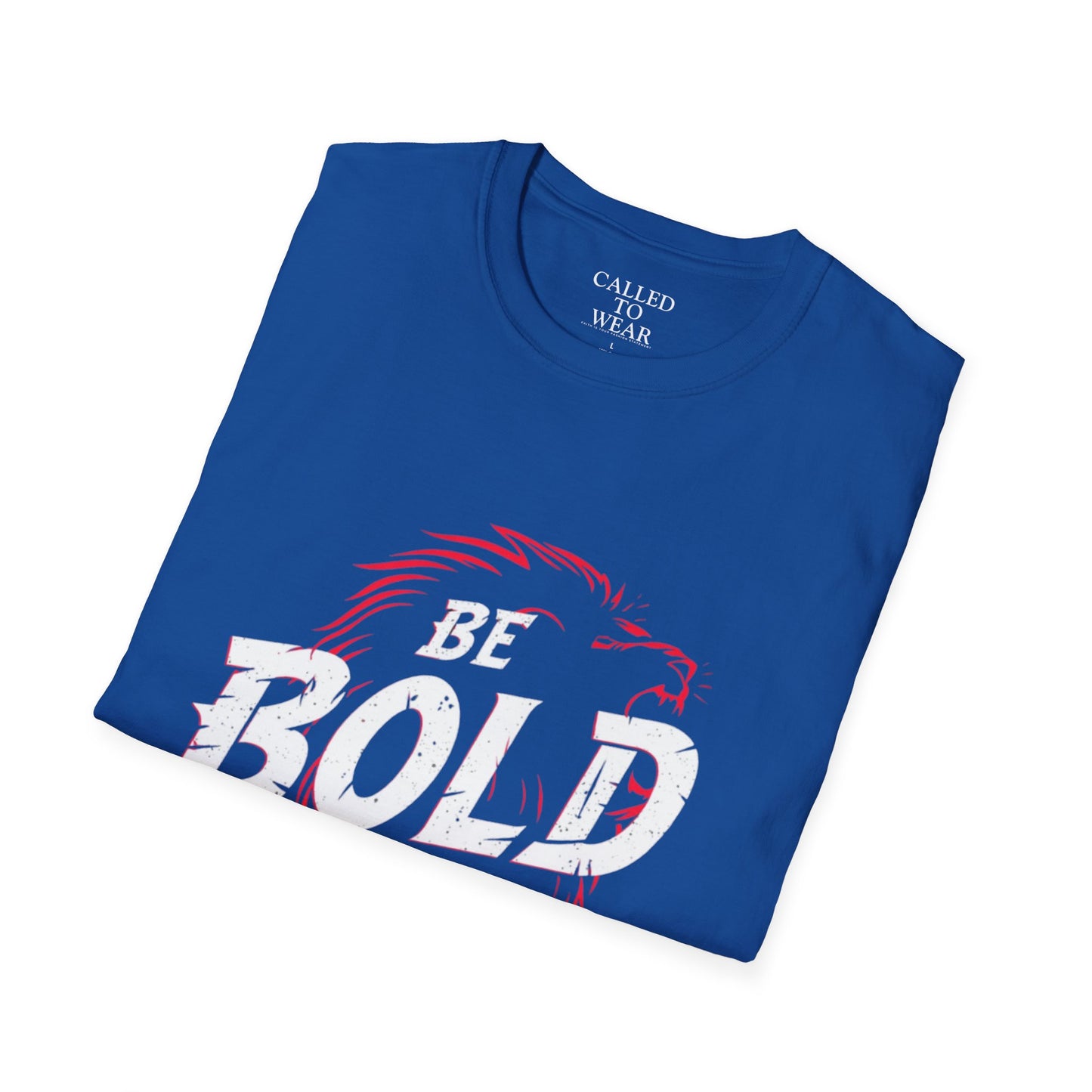 Be Bold in Christ T-Shirt | Christian Faith Tee, Lion Silhouette Typography