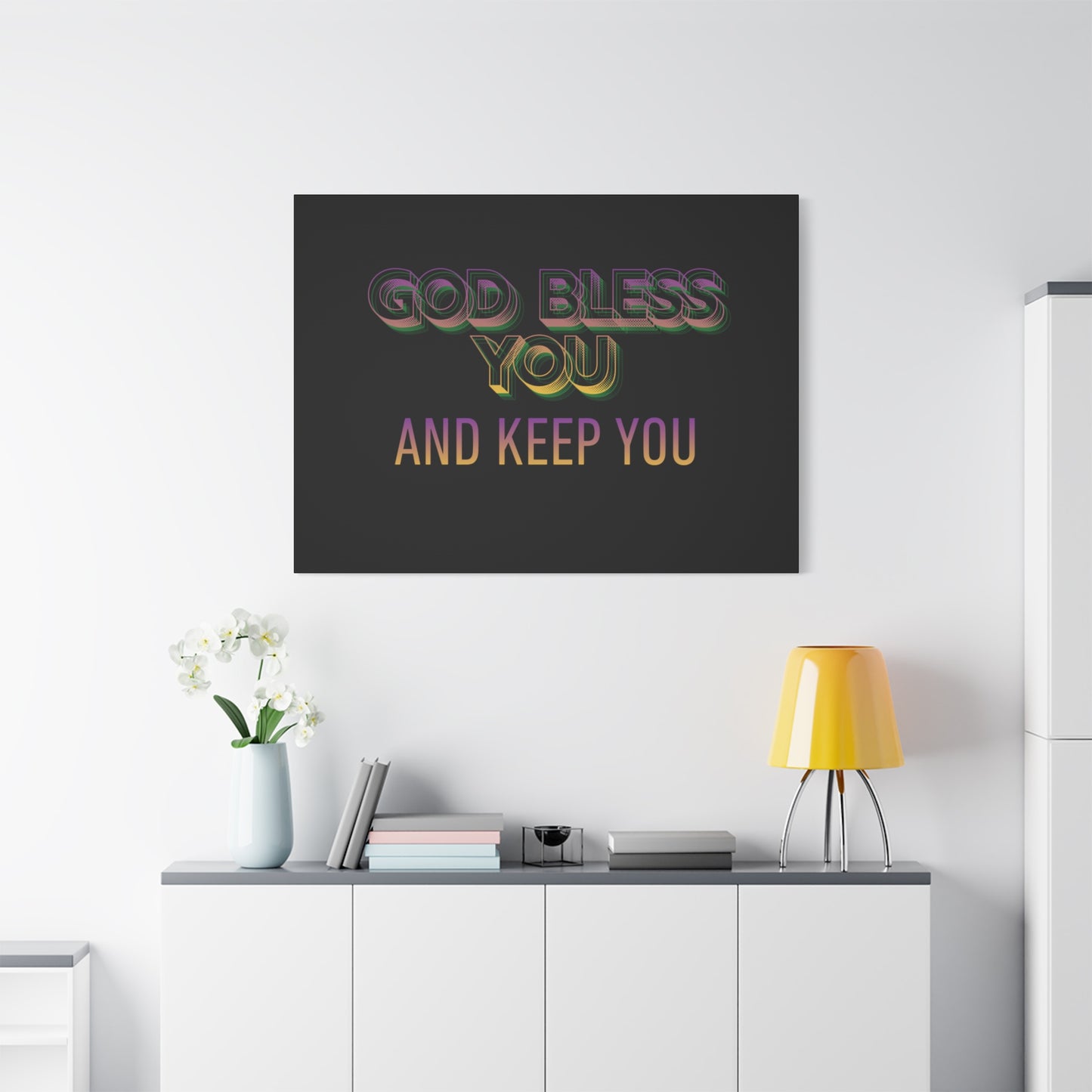 God Bless You and Keep You Canvas | Matte Stretched Wall Art