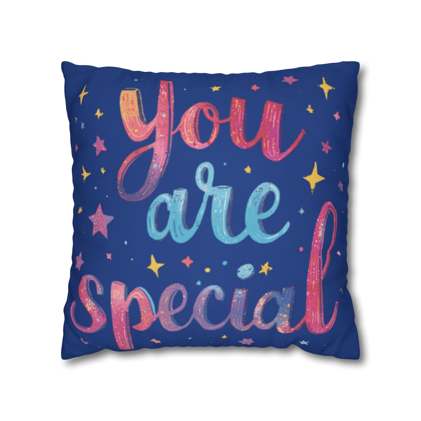 You Are Special Pillowcase | Square Poly Canvas Pillowcase, Inspirational Typography