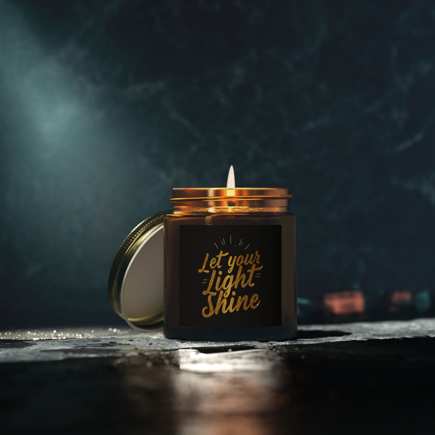 Let Your Light Shine Candle 4oz 9oz | Coconut Apricot Wax Jar