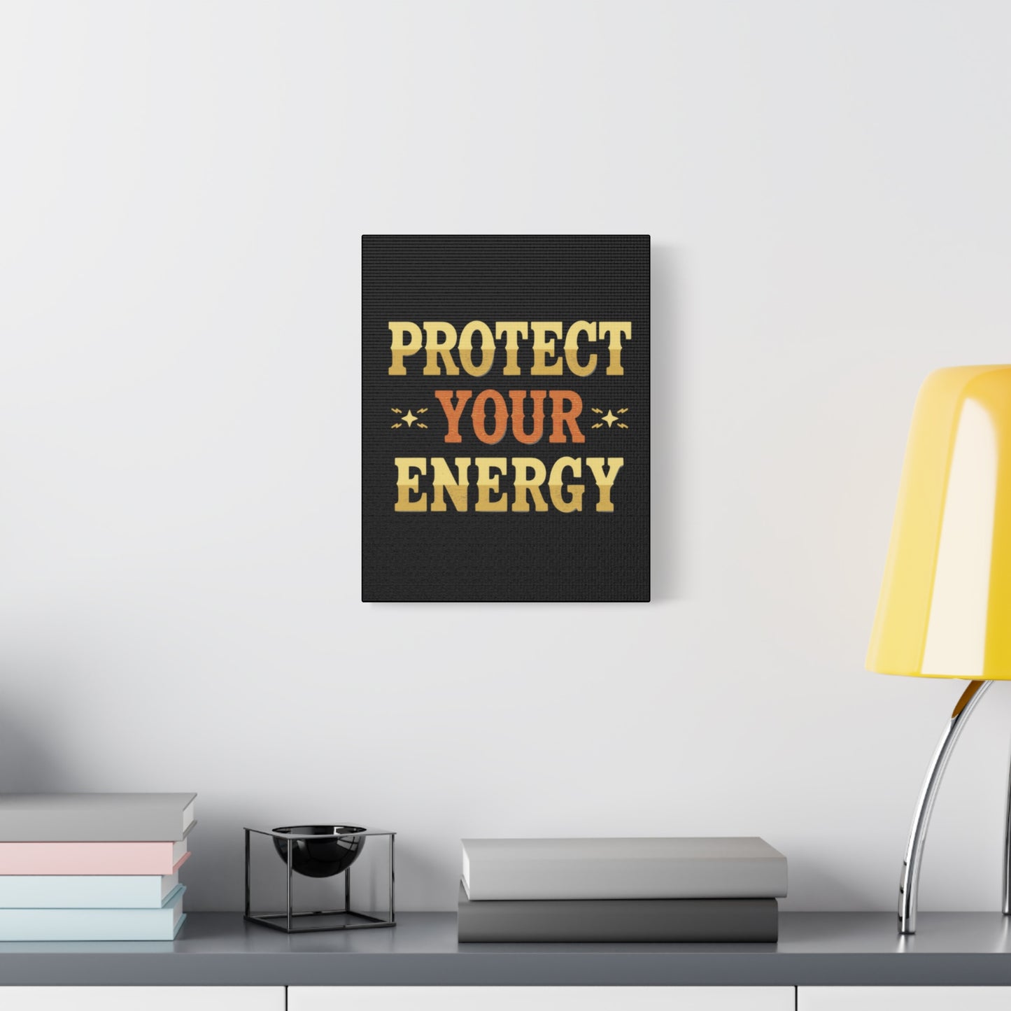 Protect Your Energy Canvas | Matte Stretched Wall Art