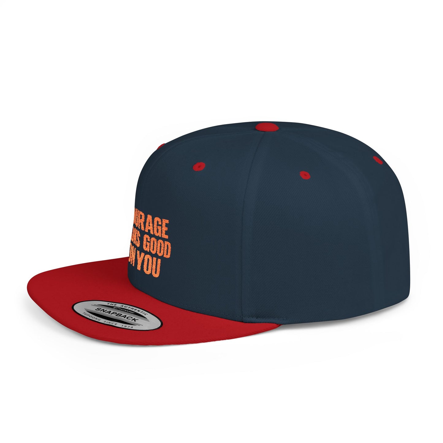 Courage Looks Good on You Snapback Hat, Motivational Cap for Everyday Wear, Gift for Friends, Inspiring Headwear
