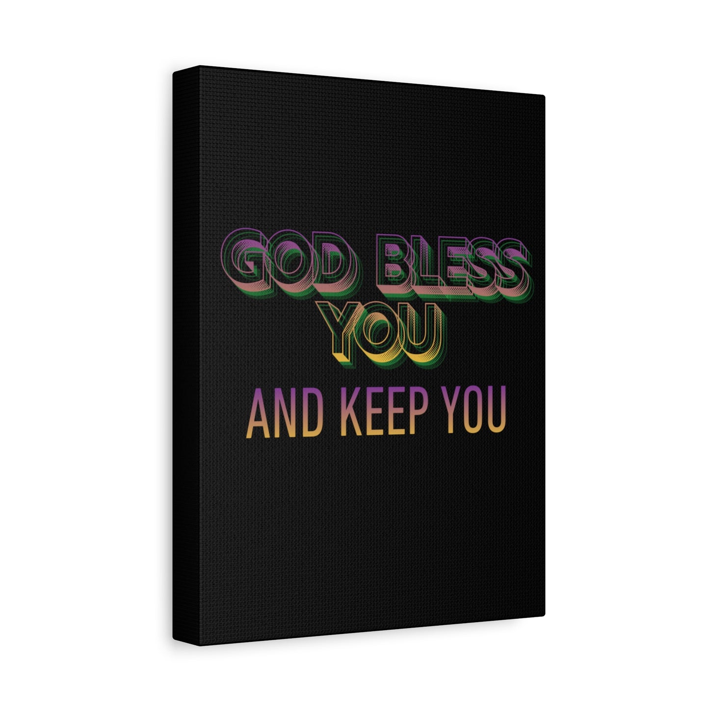 God Bless You and Keep You Canvas | Matte Stretched Wall Art