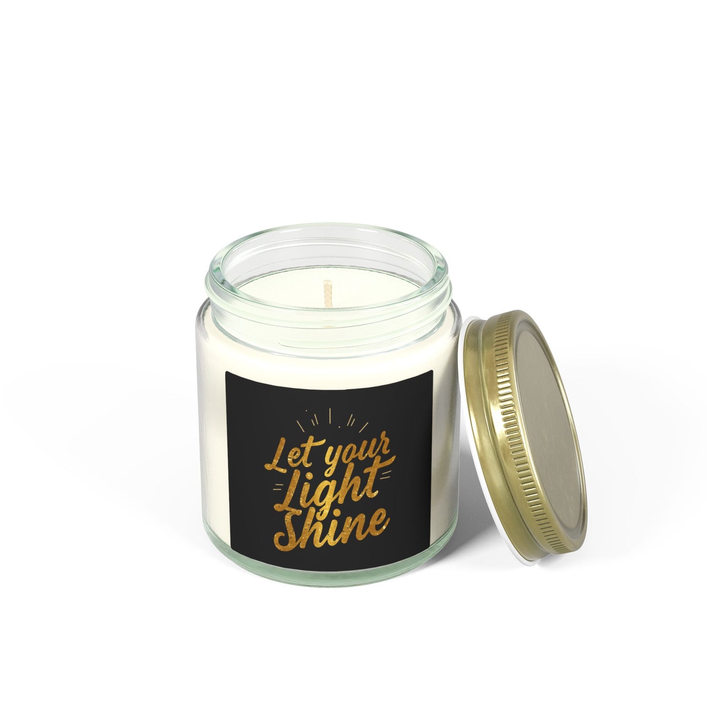 Let Your Light Shine Candle 4oz 9oz | Coconut Apricot Wax Jar