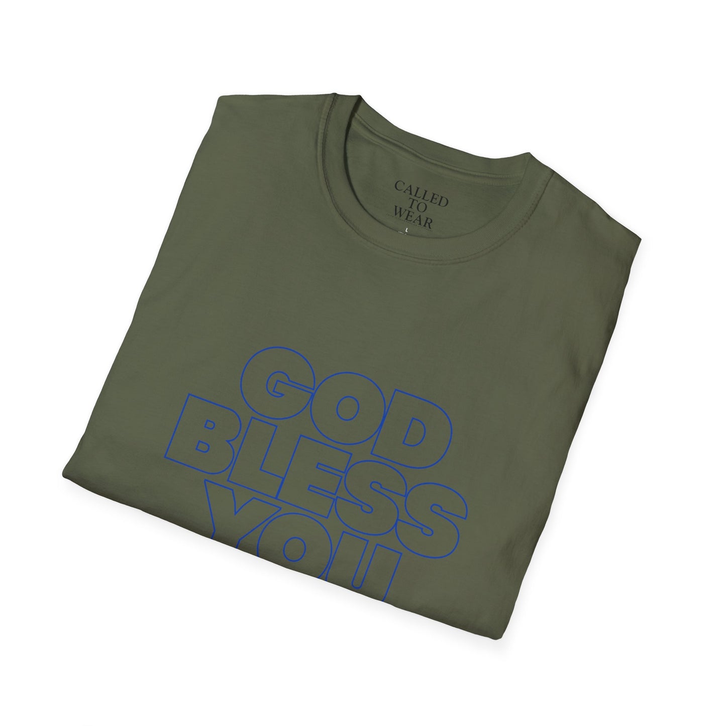 GOD BLESS YOU & Keep You T-Shirt | Minimal Typographic Faith Tee