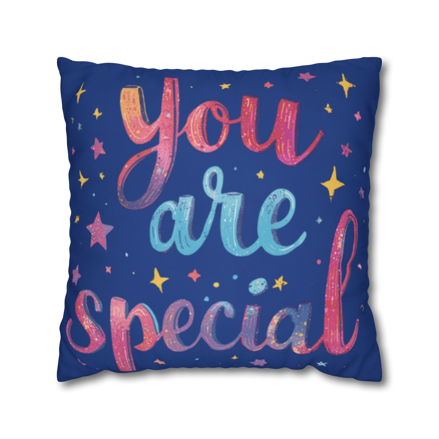 You Are Special Pillowcase | Square Poly Canvas Pillowcase, Inspirational Typography