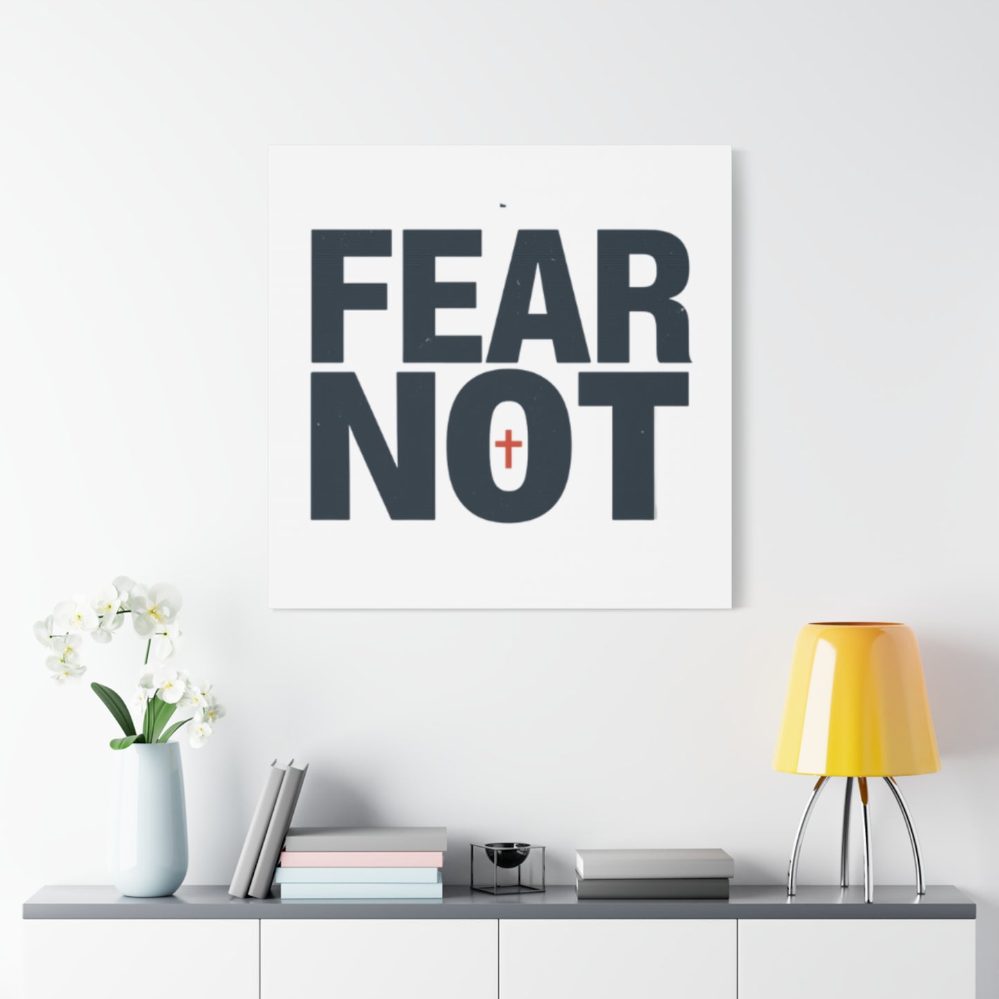 Fear Not canvas | Christian wall art, stretched matte gallery wrap