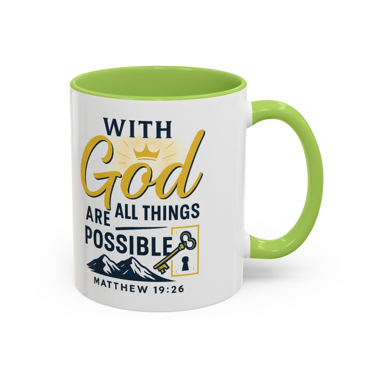 Inspirational Coffee Mug, Motivational Mug, Religious Gift, God Quote Mug, Faith-Based Coffee Cup, Customizable Coffee Mug