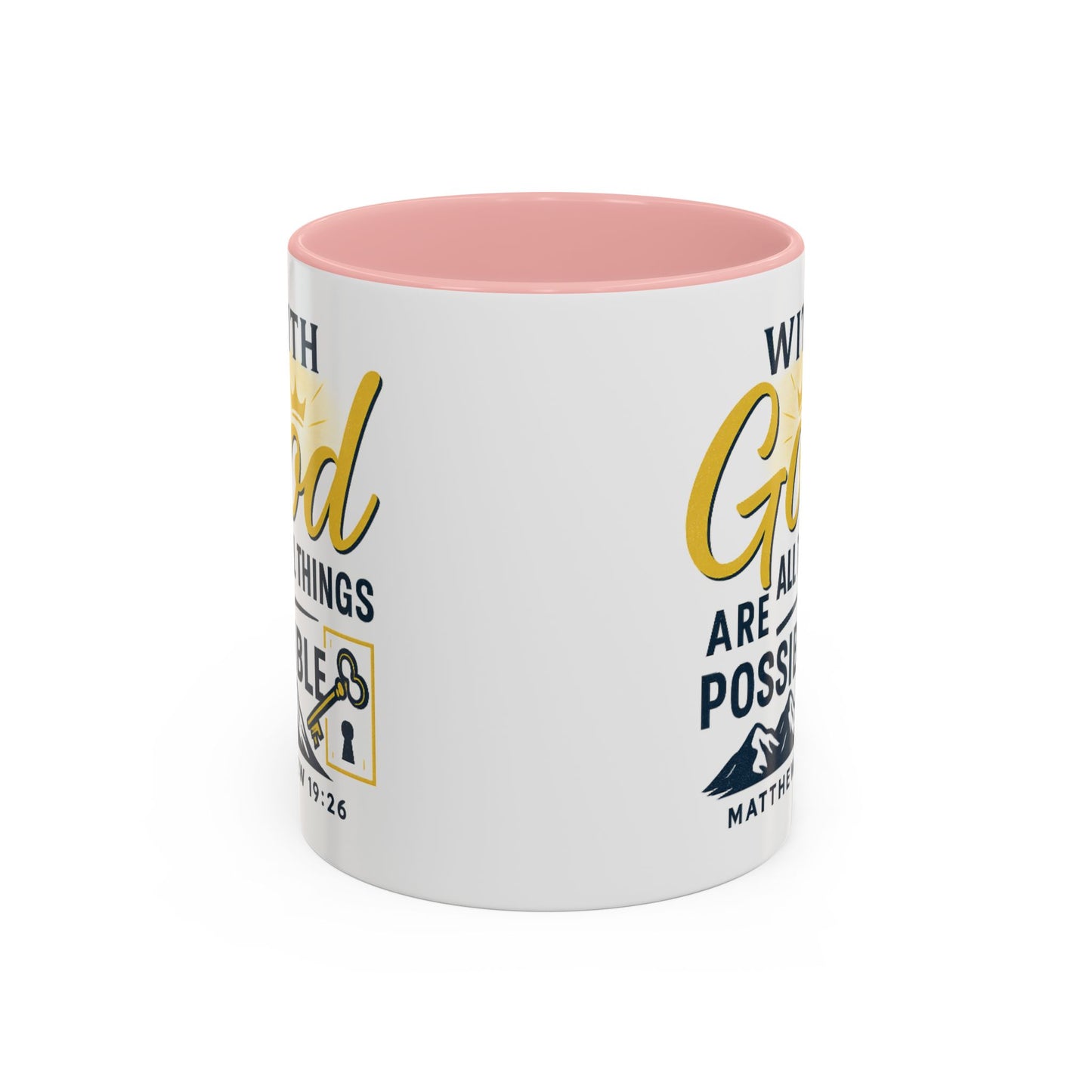 Inspirational Coffee Mug, Motivational Mug, Religious Gift, God Quote Mug, Faith-Based Coffee Cup, Customizable Coffee Mug