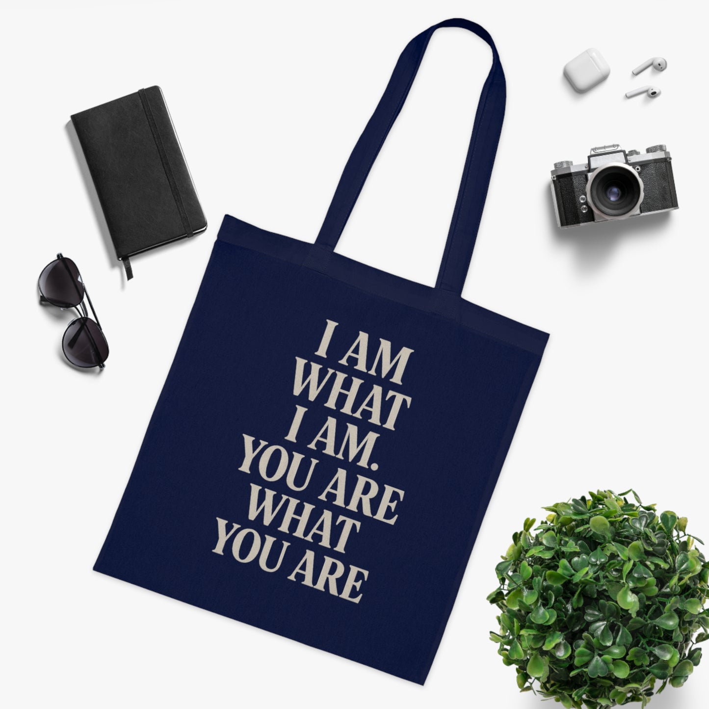 Inspirational Cotton Tote Bag - Ideal for Daily Use, Shopping, or Gift Giving, Motivational Quote, Eco-Friendly, Personal Use, Holiday Gift