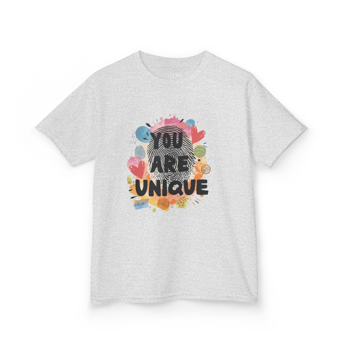 You Are Unique Kids Tee | Colorful Watercolor Animals, Positive Message