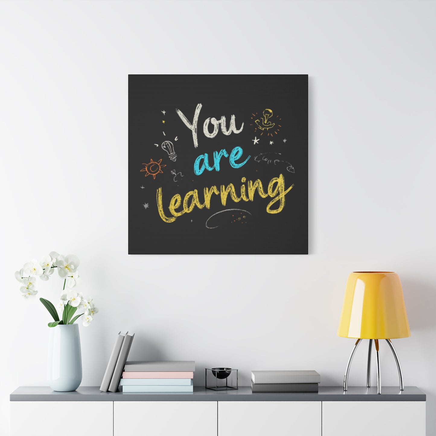 You Are Learning Chalkboard Art Canvas