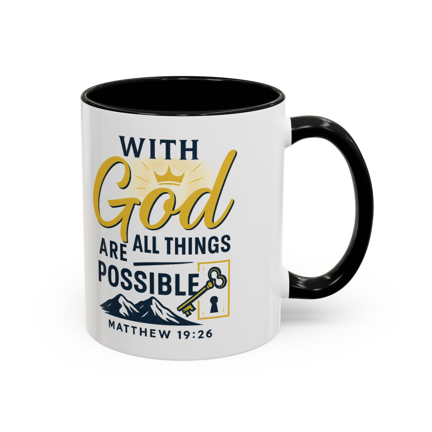 Inspirational Coffee Mug, Motivational Mug, Religious Gift, God Quote Mug, Faith-Based Coffee Cup, Customizable Coffee Mug