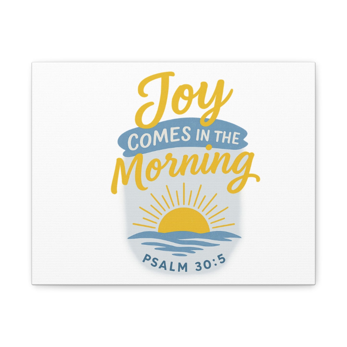 Joy Comes in the Morning Canvas Art | Sunshine Wall Decor, Inspirational Wall Art, Home Blessing Decor, Uplifting Gift, Faith-Based Art