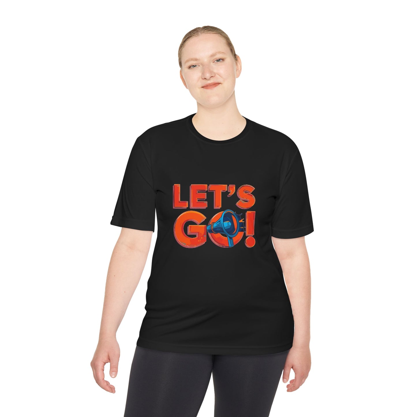 LET'S GO! Momentum Graphic Tee | Lightweight Polyester Athletic Shirt