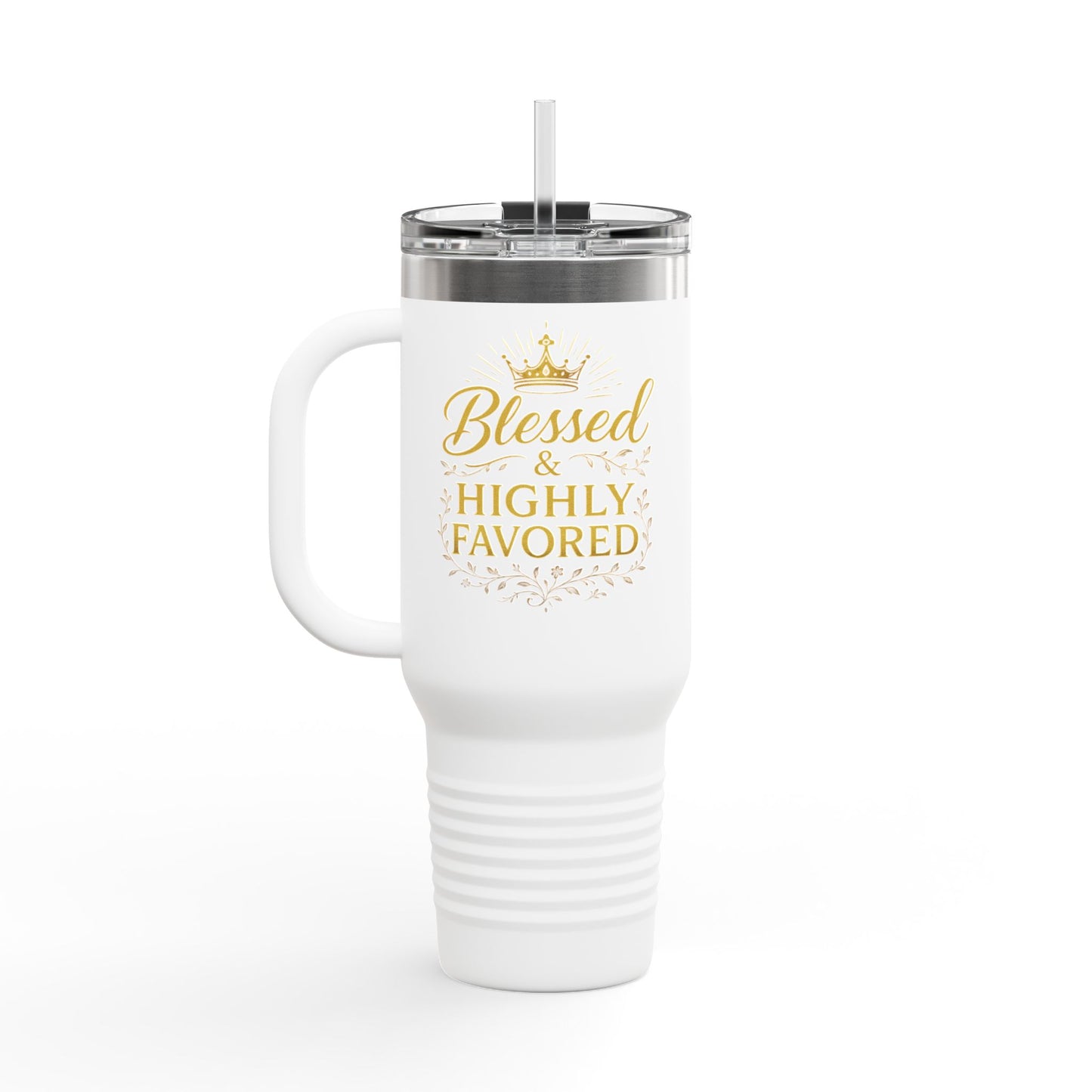 Blessed & Highly Favored 40oz Insulated Travel Mug - Inspirational On-the-Go Drinkware, Perfect for Gifts, Travel Essentials, and [...]