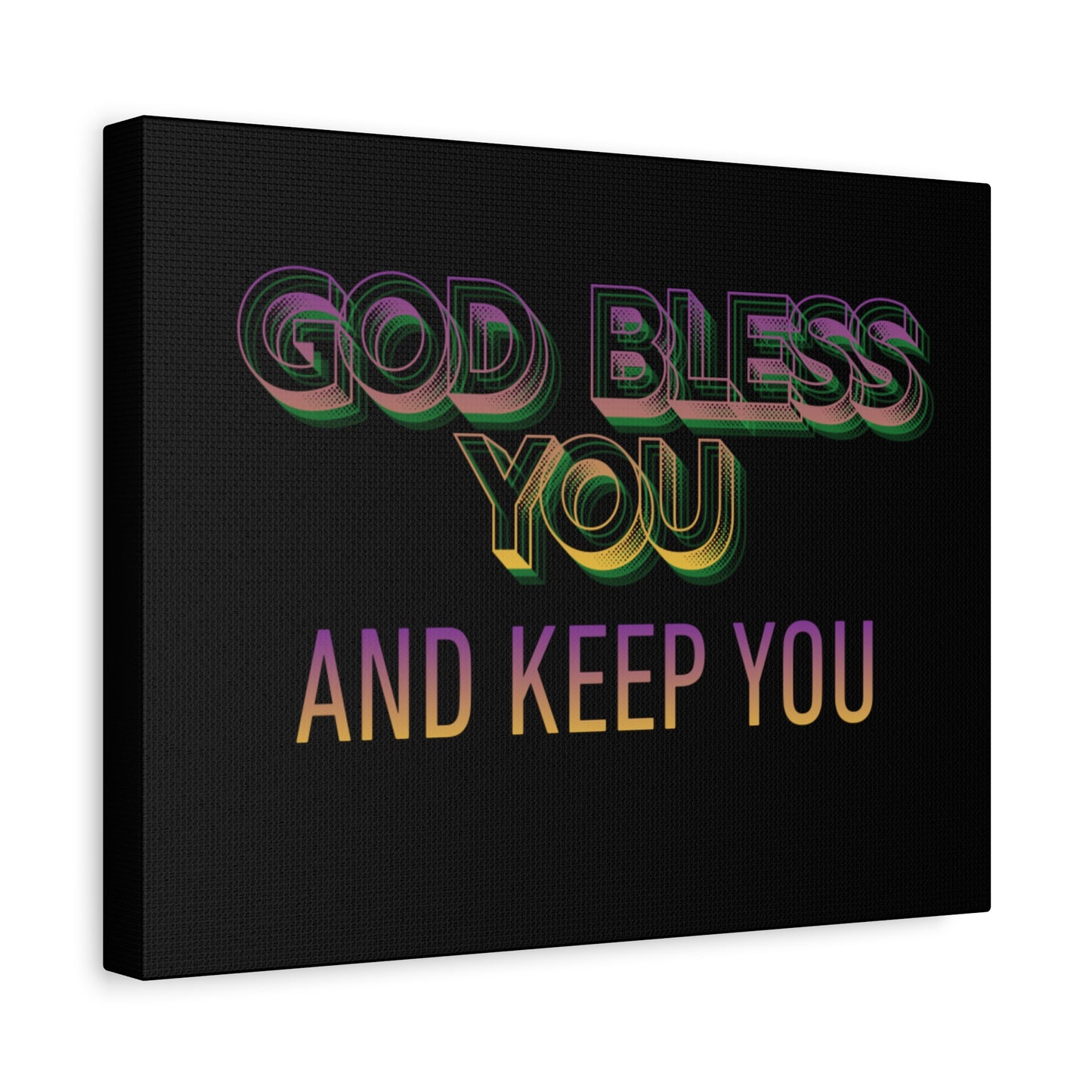 God Bless You and Keep You Canvas | Matte Stretched Wall Art