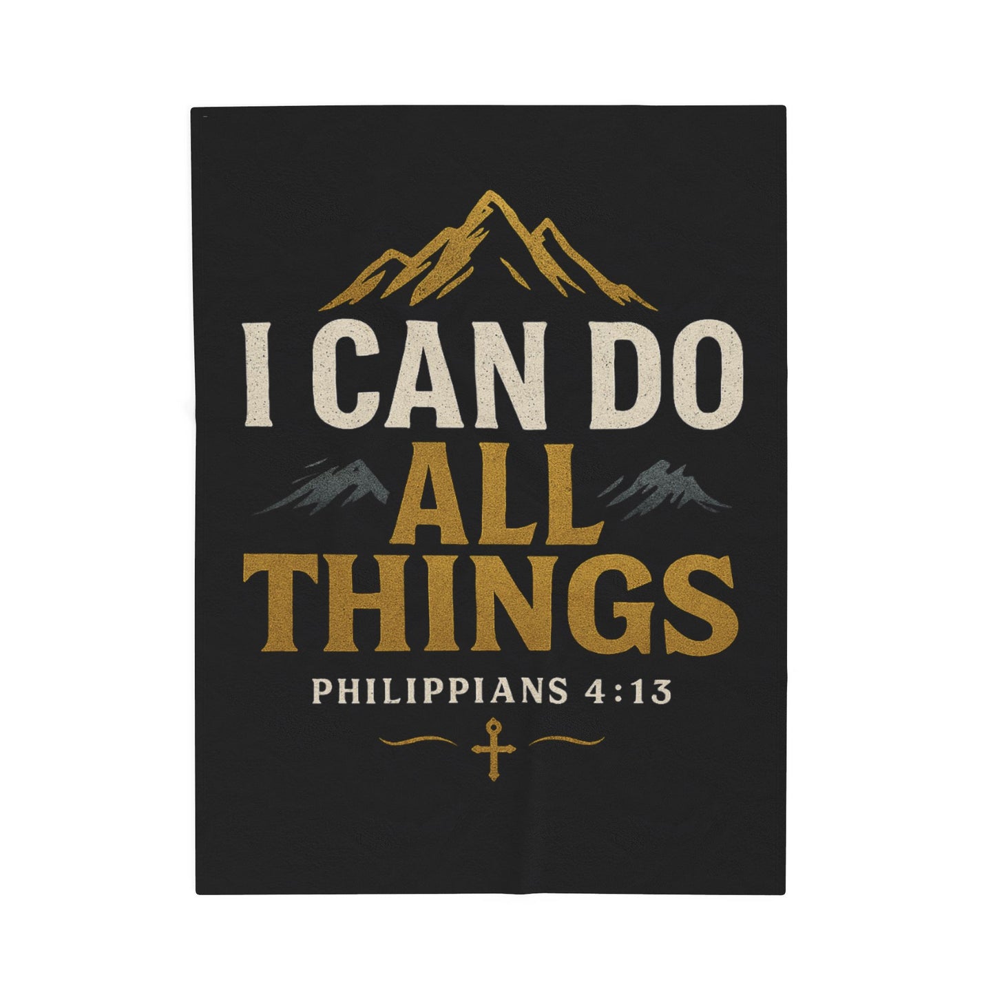 Inspirational Velveteen Plush Blanket with 'I Can Do All Things' Quote, Cozy Living Room Decor, Motivational Gift, Perfect for Home & [...]
