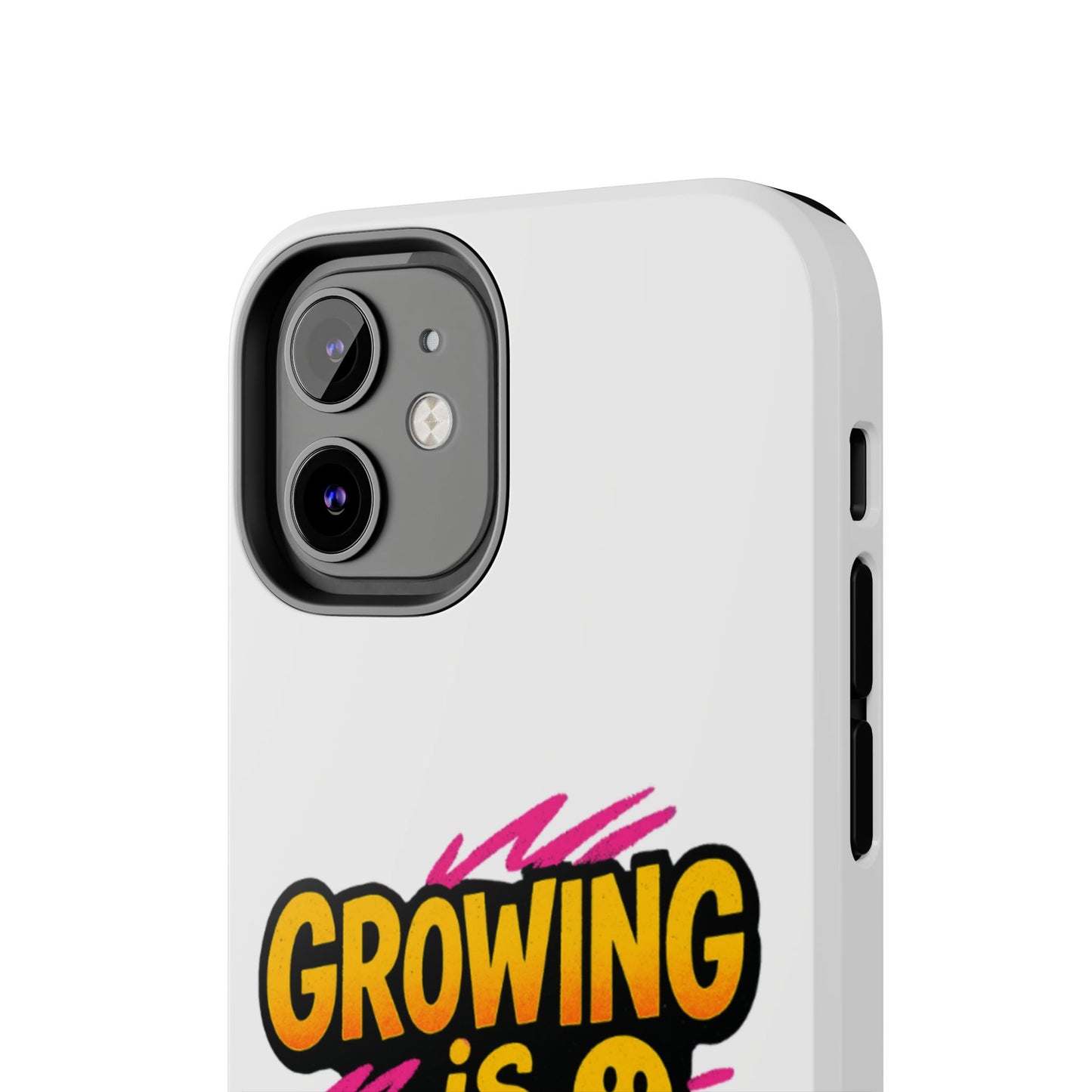 Empowering Tough Phone Case - 'Growing is Power' - Motivational Gifts, Unique Phone Accessories, Phone Protector, Gift for Teens