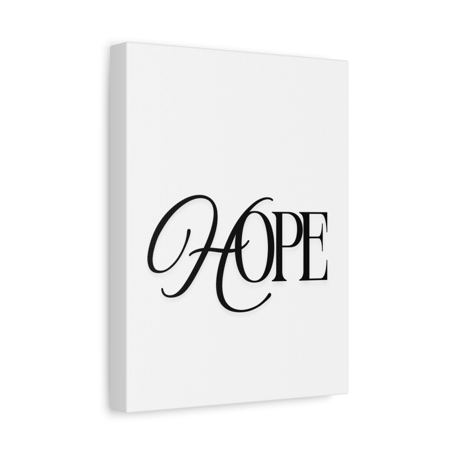 Hope Script Wall Art Canvas | Matte Stretched Canvas