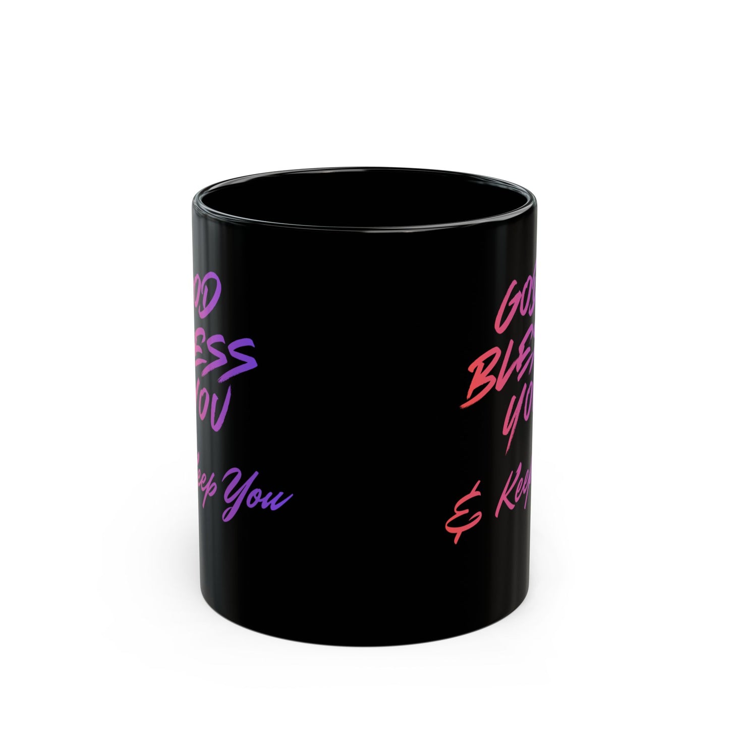 Someone Cares neon script Mug | Black Ceramic 11oz 15oz