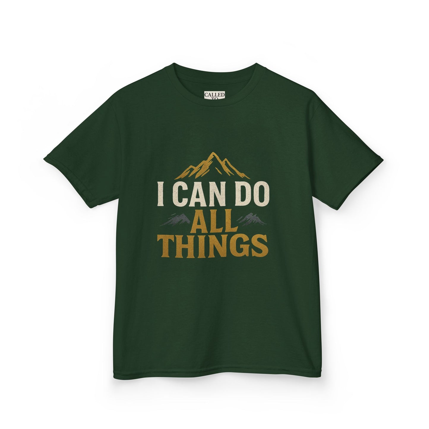 Kids Tee - Inspire and Empower 'I Can Do All Things' Motivational Shirt