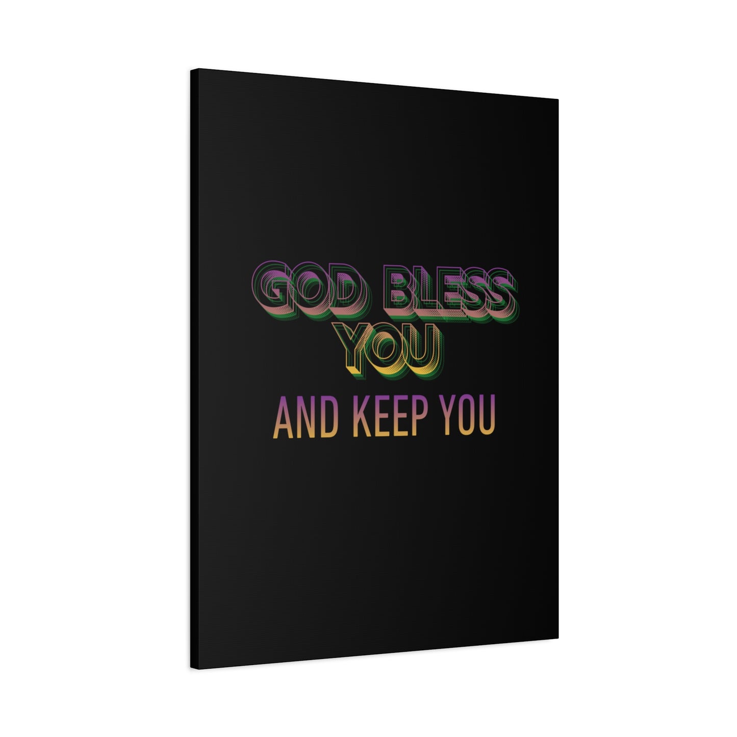 God Bless You and Keep You Canvas | Matte Stretched Wall Art