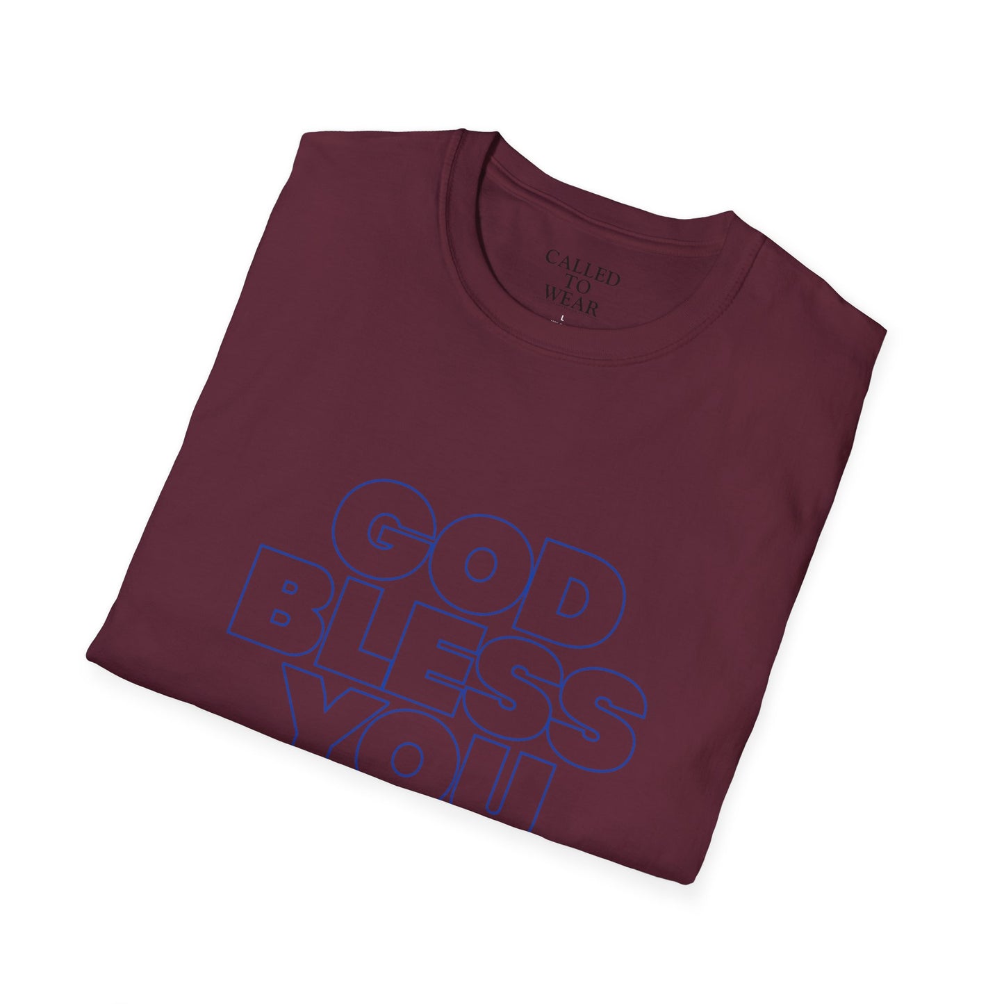 GOD BLESS YOU & Keep You T-Shirt | Minimal Typographic Faith Tee
