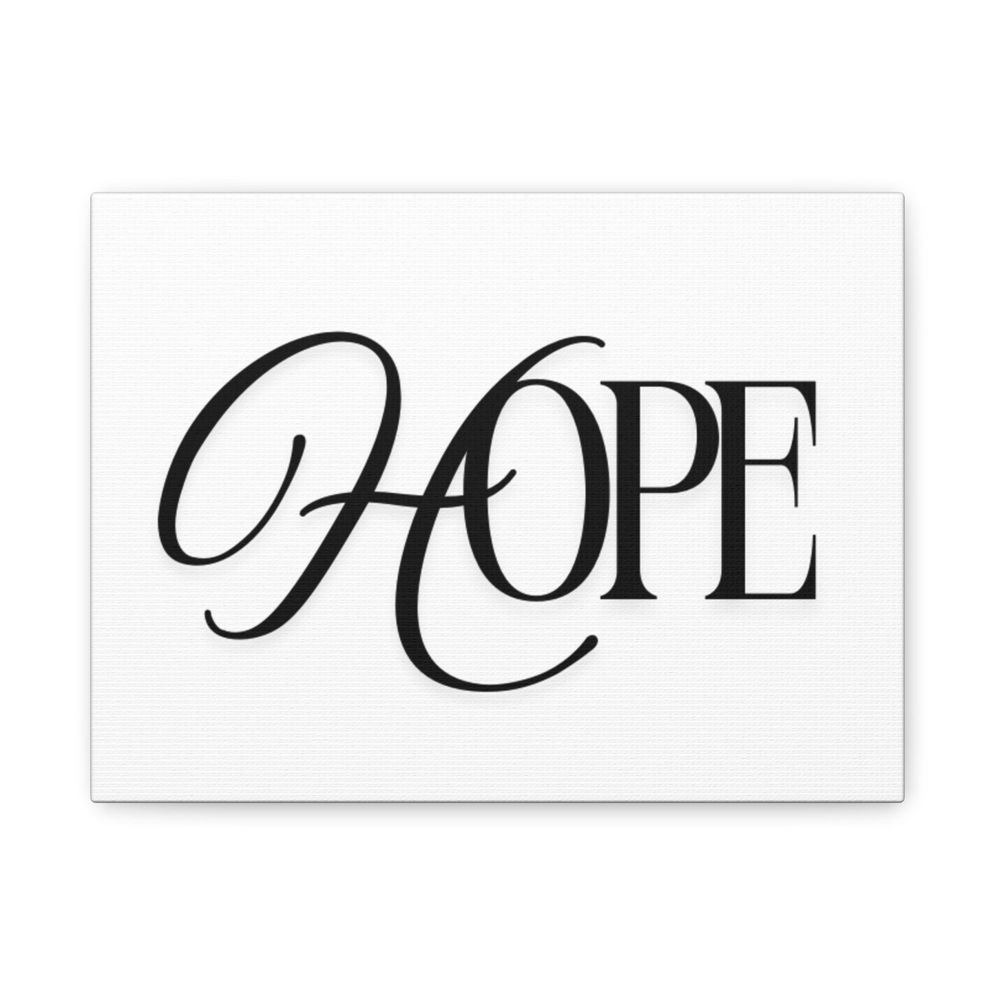Hope Script Wall Art Canvas | Matte Stretched Canvas
