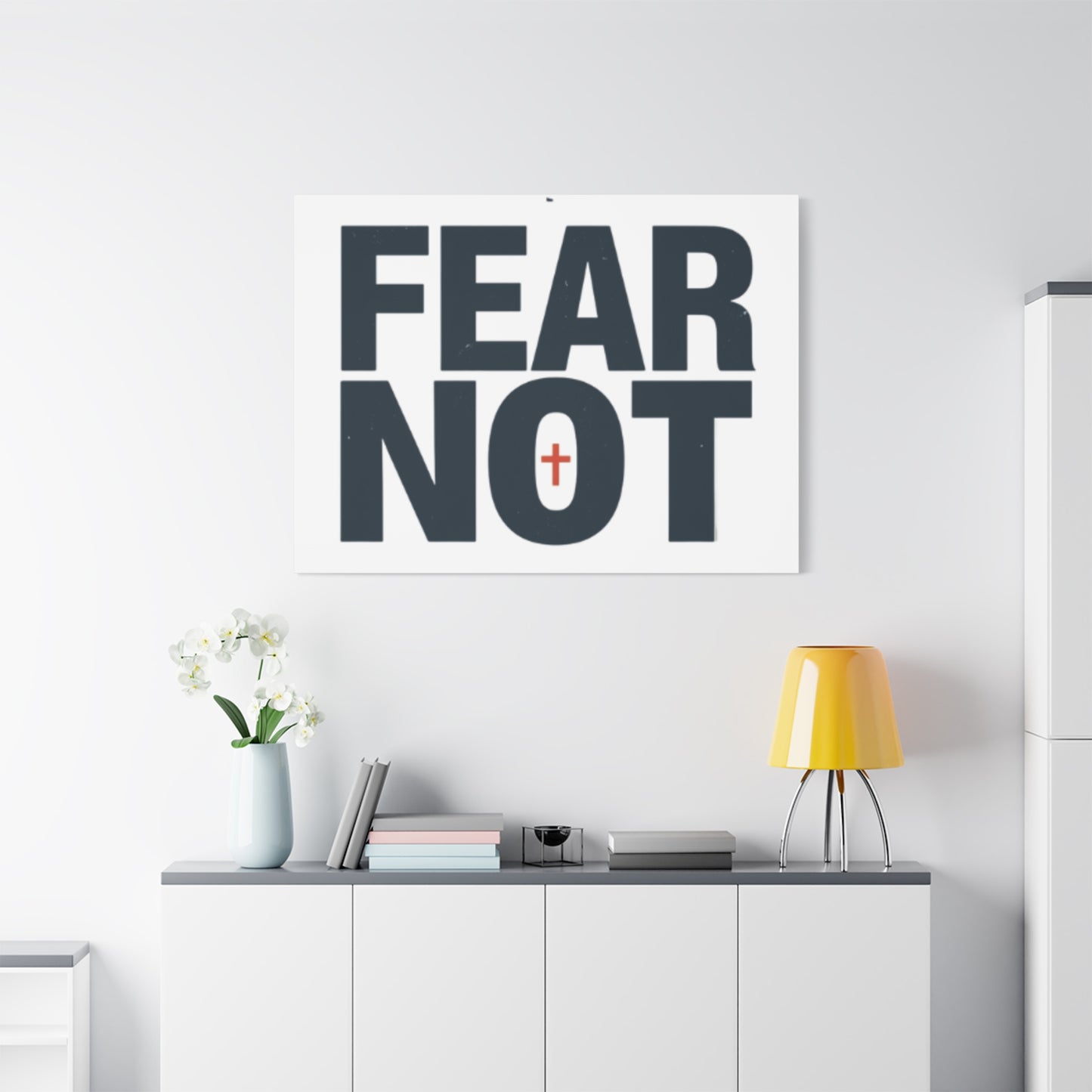Fear Not canvas | Christian wall art, stretched matte gallery wrap