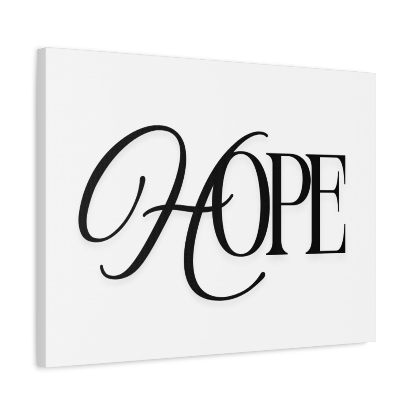 Hope Script Wall Art Canvas | Matte Stretched Canvas