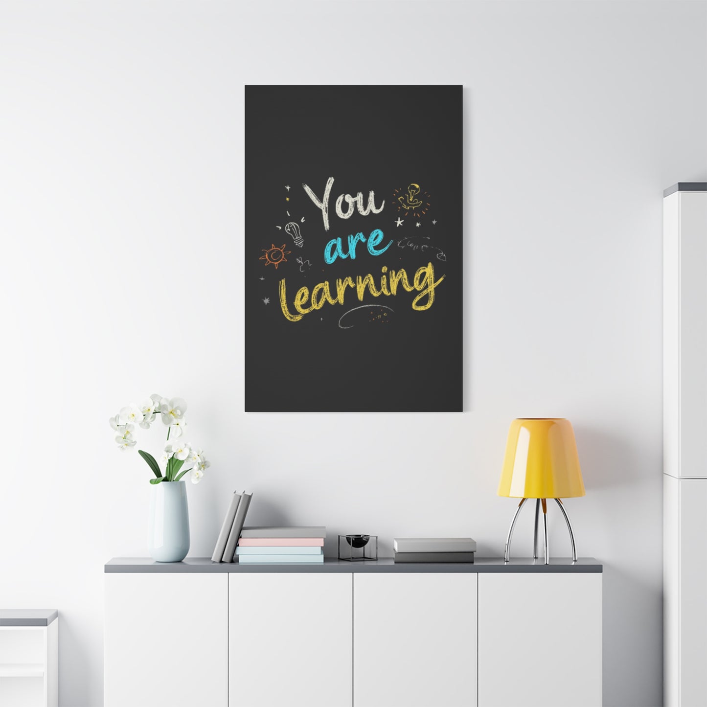You Are Learning Chalkboard Art Canvas