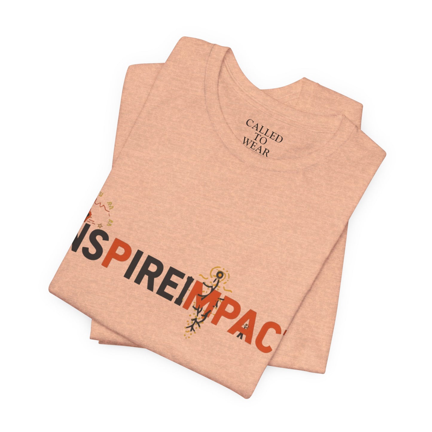 Inspire Impact graphic Tee | Inspirational typography t-shirt