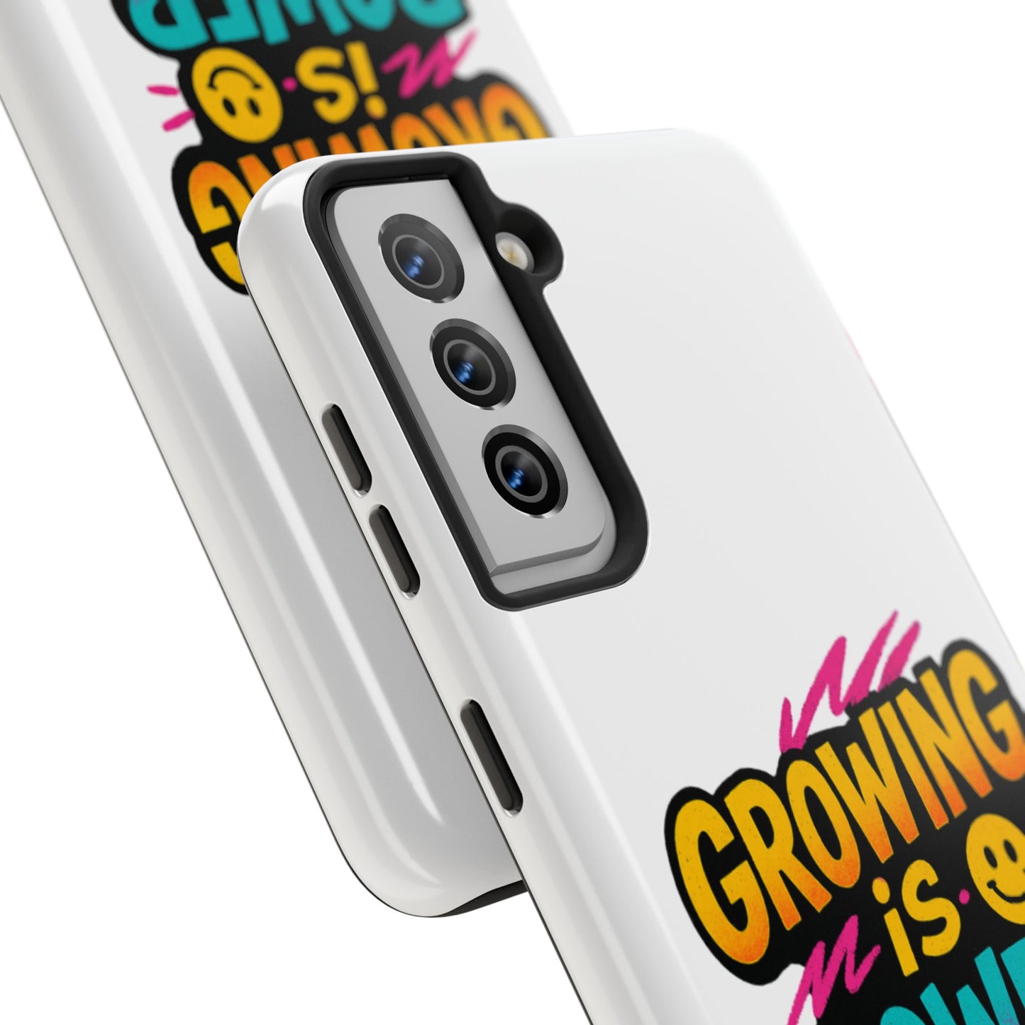 Empowering Tough Phone Case - 'Growing is Power' - Motivational Gifts, Unique Phone Accessories, Phone Protector, Gift for Teens