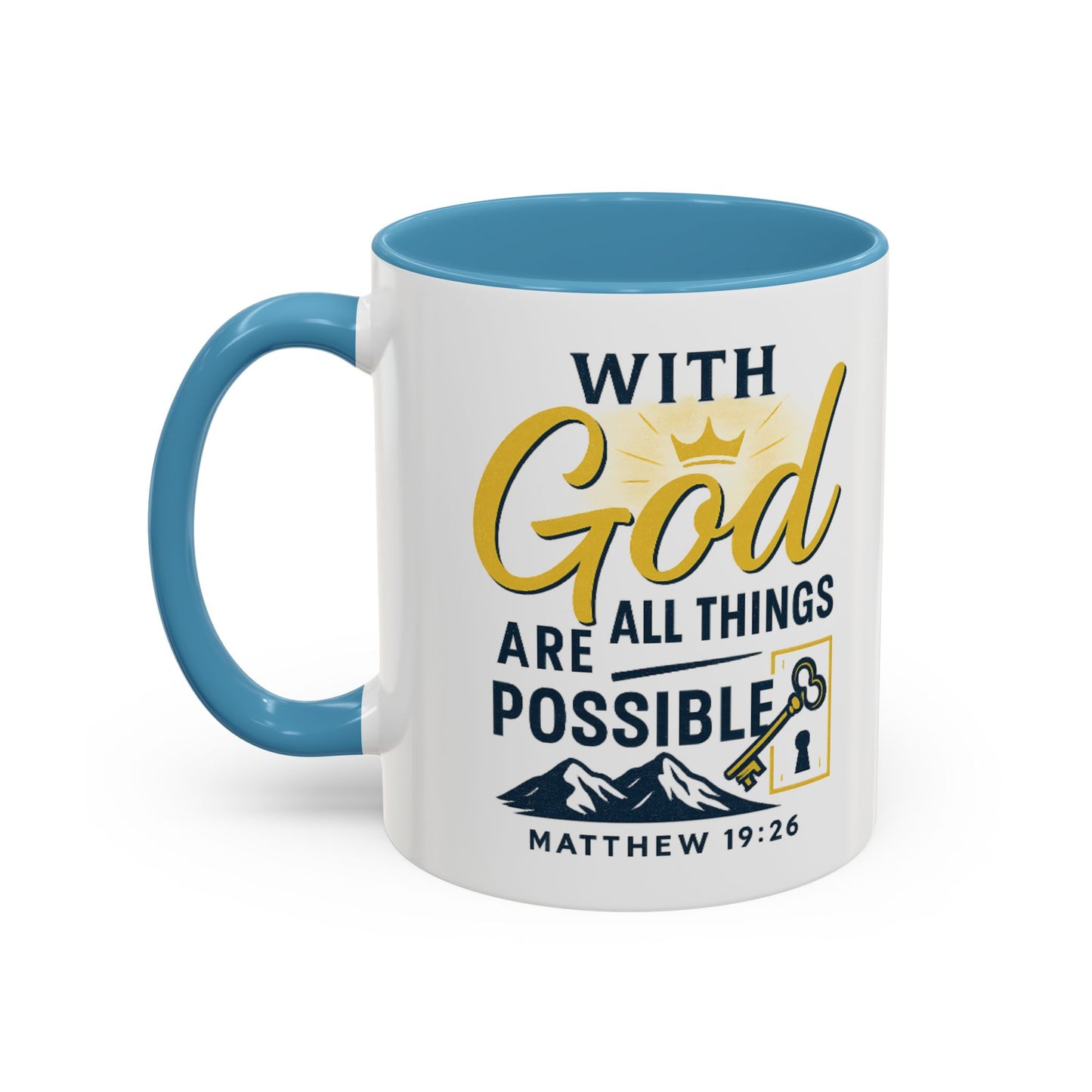 Inspirational Coffee Mug, Motivational Mug, Religious Gift, God Quote Mug, Faith-Based Coffee Cup, Customizable Coffee Mug