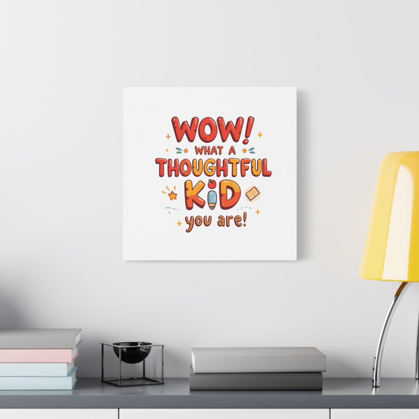 What a thoughtful kid you are! Canvas Print | Stretched Matte Canvas