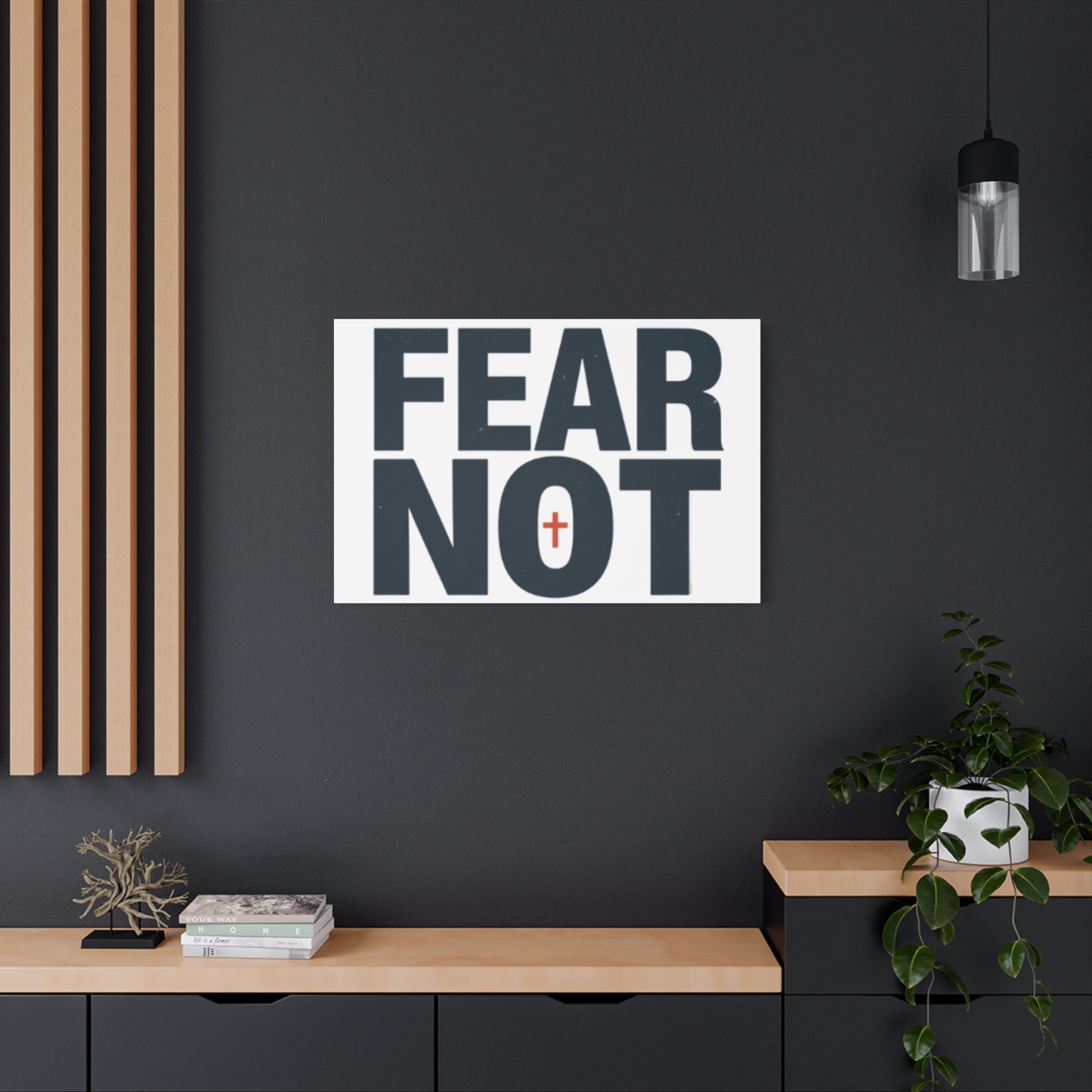 Fear Not canvas | Christian wall art, stretched matte gallery wrap
