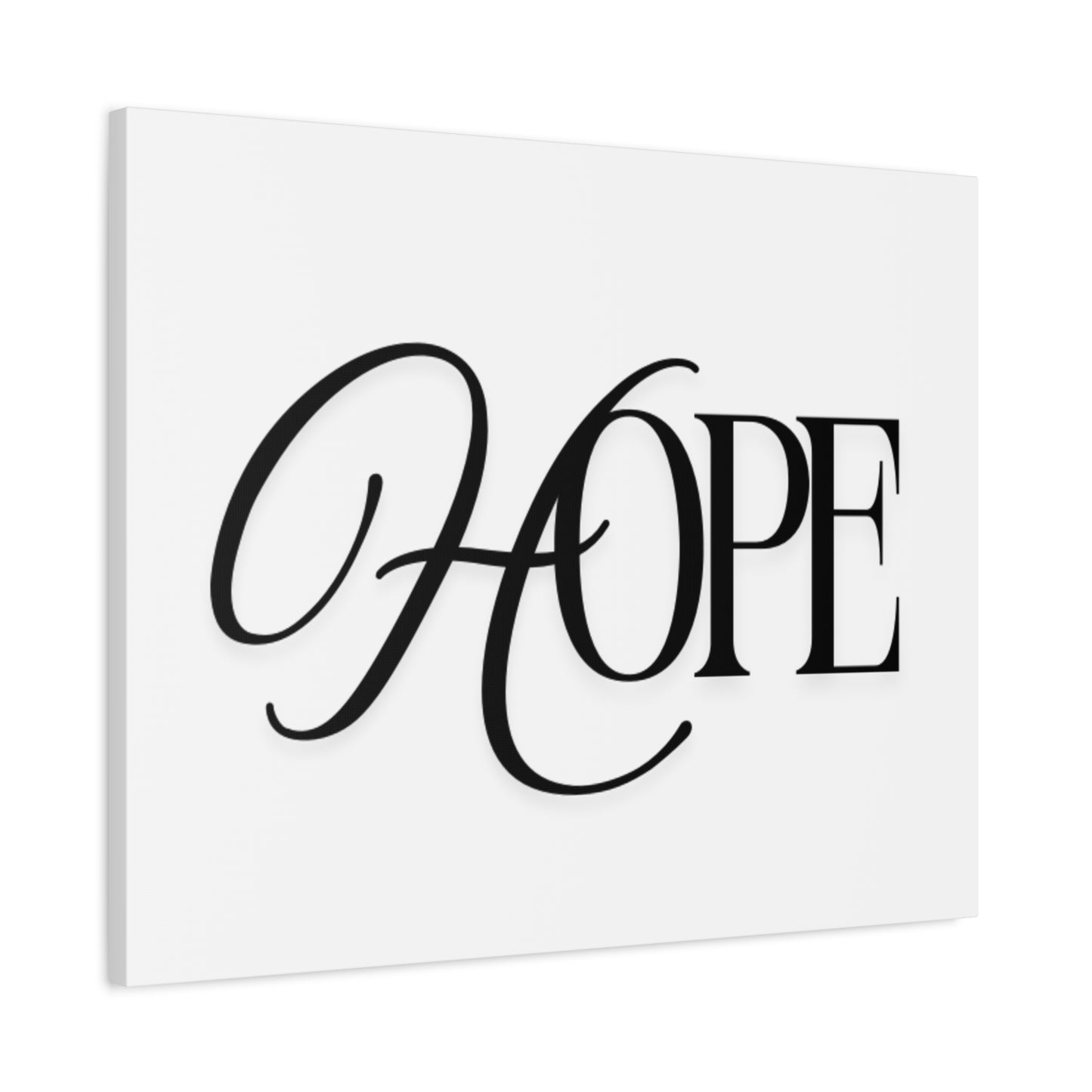 Hope Script Wall Art Canvas | Matte Stretched Canvas