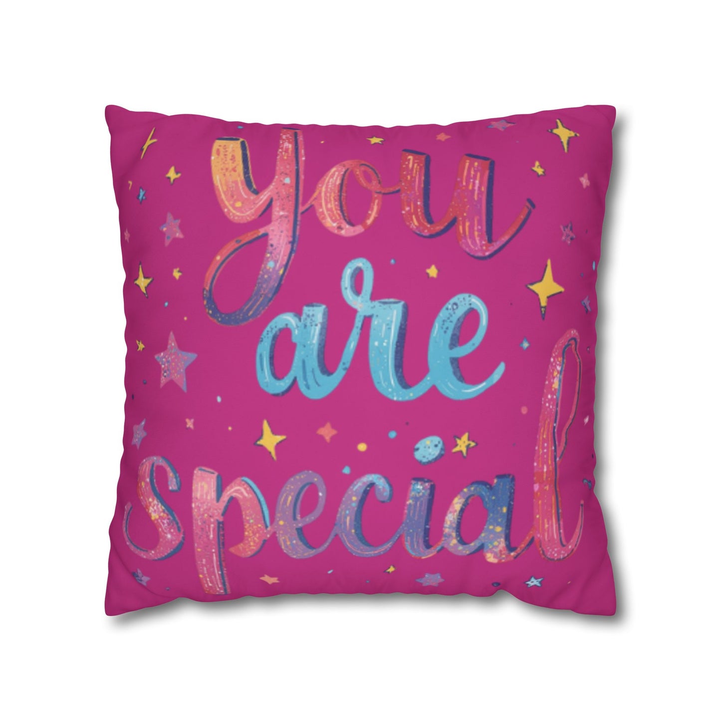 You Are Special pillowcase | square poly canvas pillowcase