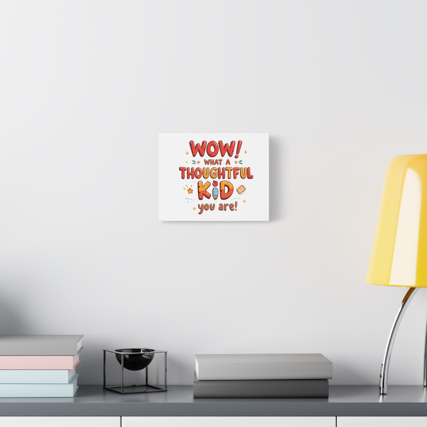What a thoughtful kid you are! Canvas Print | Stretched Matte Canvas
